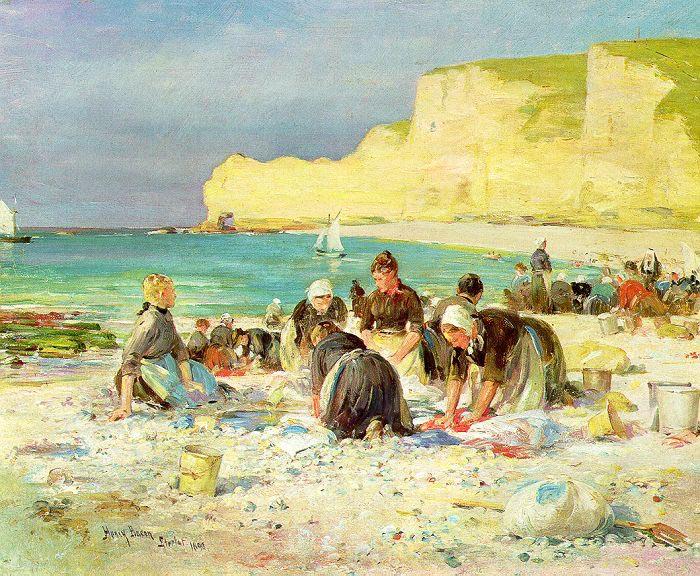 Henry Bacon Etretat, France oil painting art